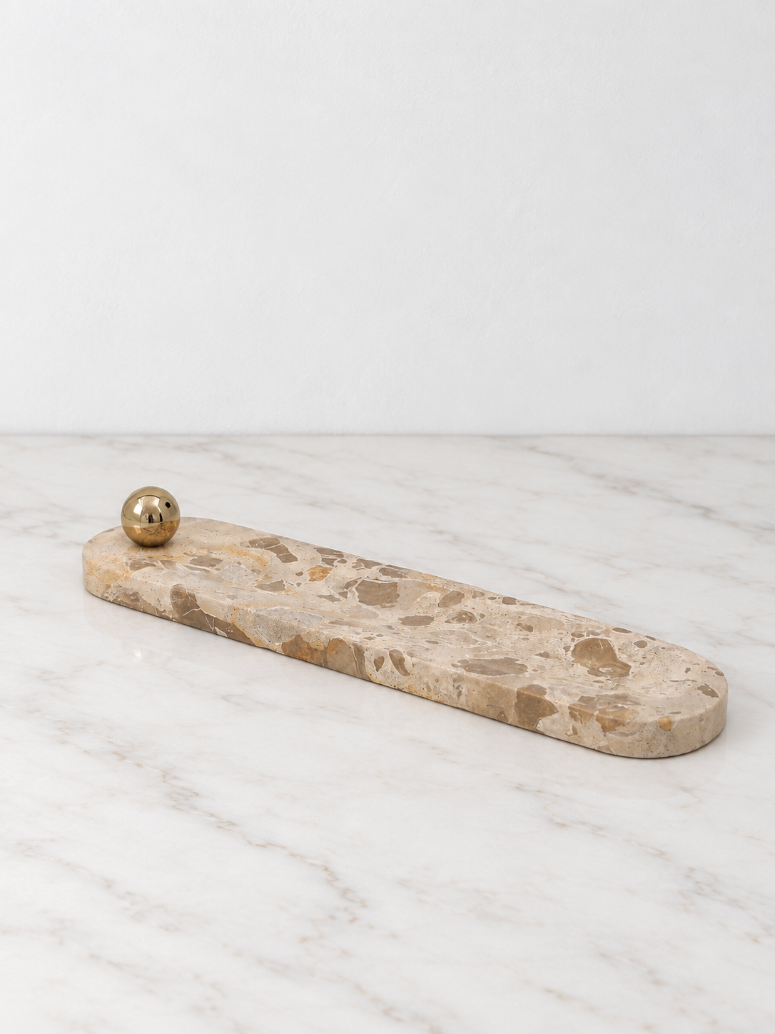 Fossil Beige Arc Incense Stick Holder