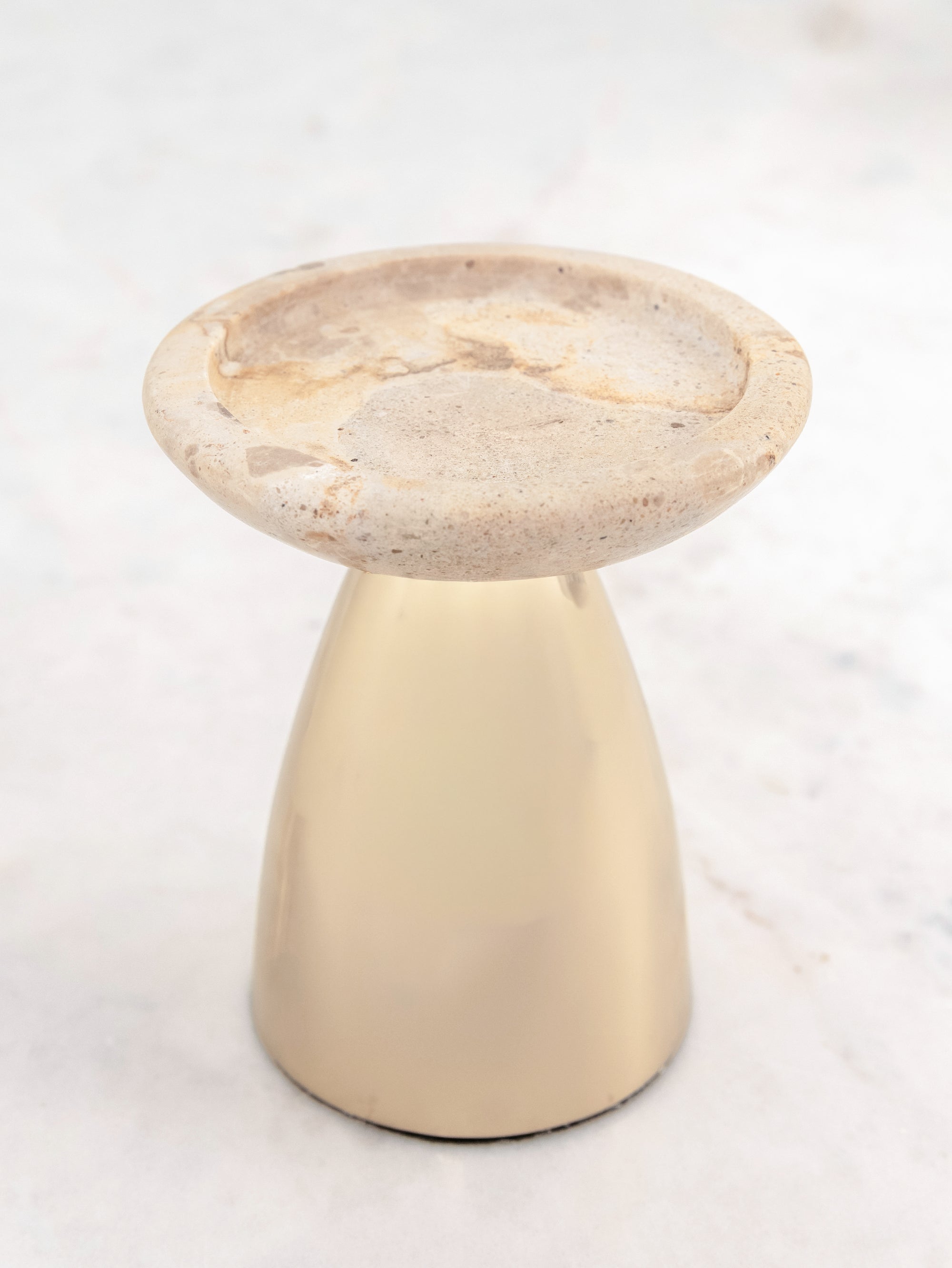 Fossil Beige Pillar Candle Holder Set of 2 - H-PCH-0017 image 4