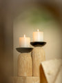 Italian Marble Pillar Candle Holder Set of 2
