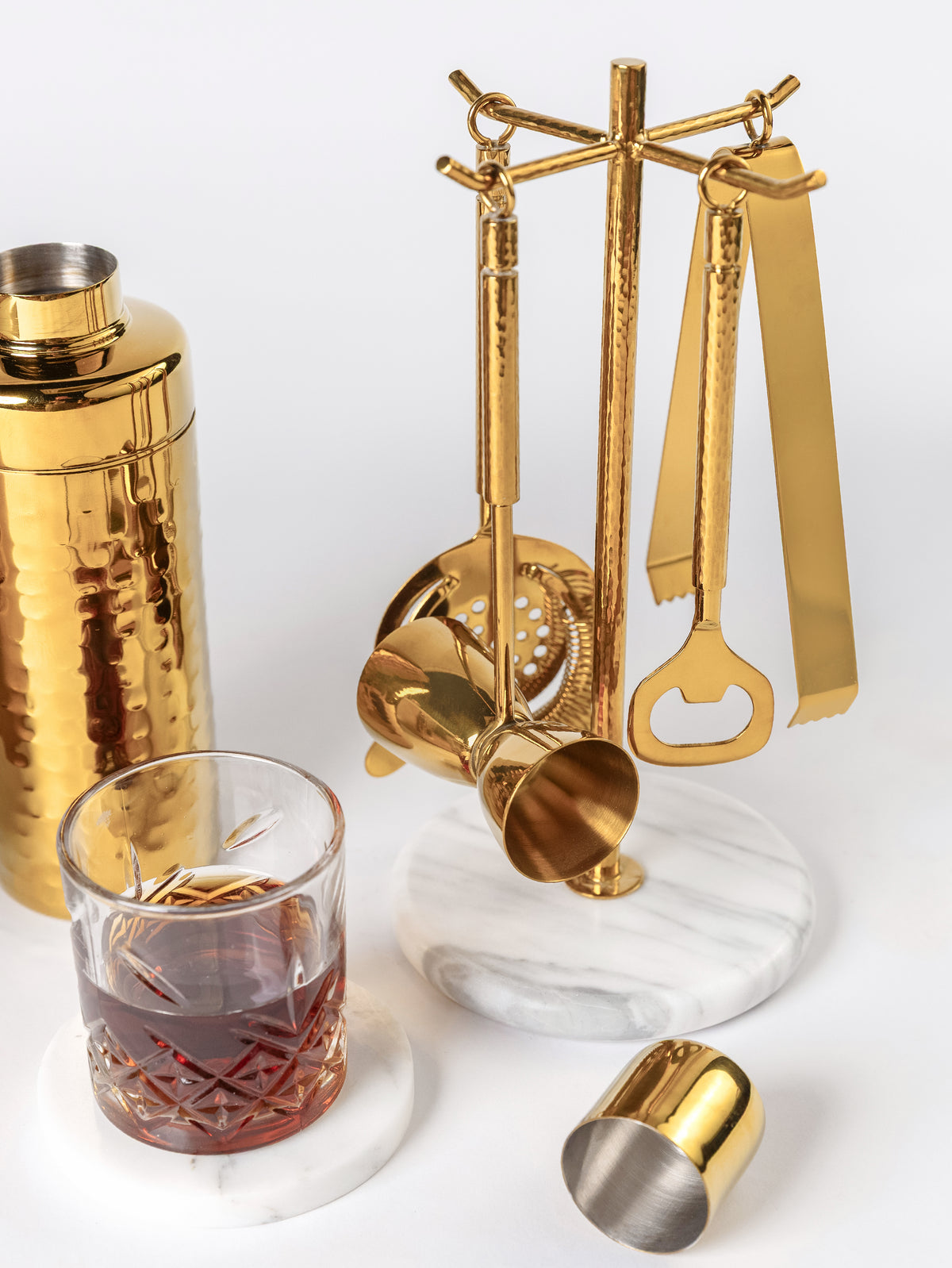 Gilded Stone Bar Tool Set