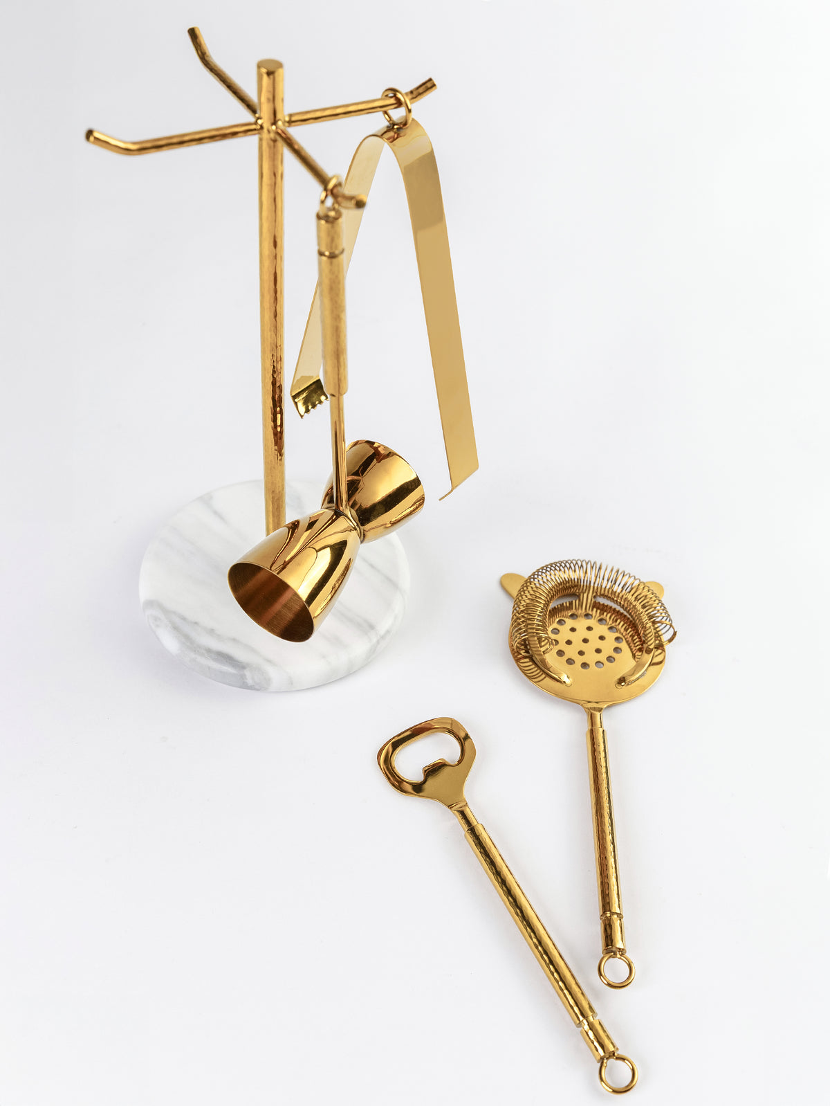 Gilded Stone Bar Tool Set