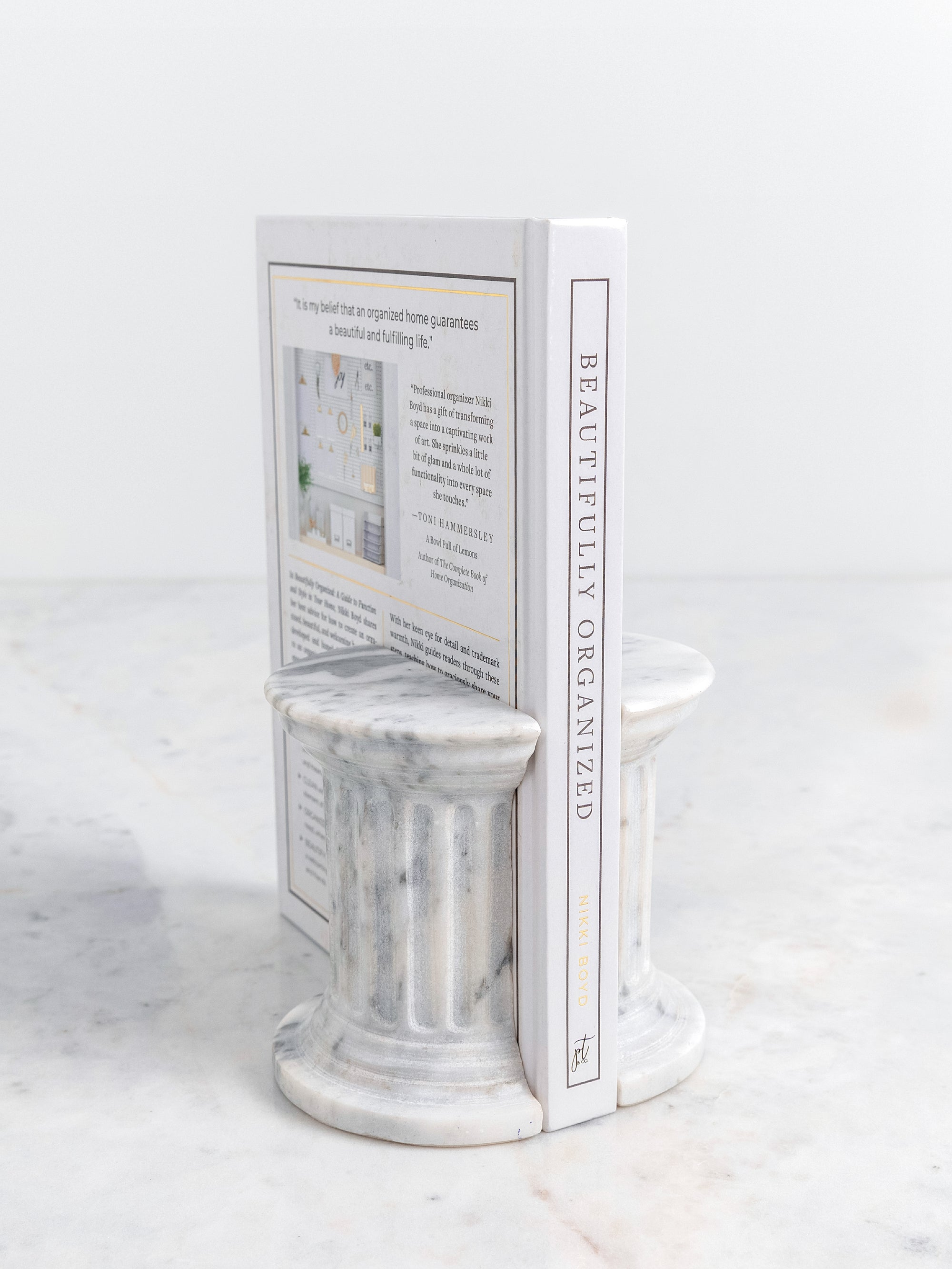 Vittorio Italian Marble Bookends - H-SHD-0013 image 2