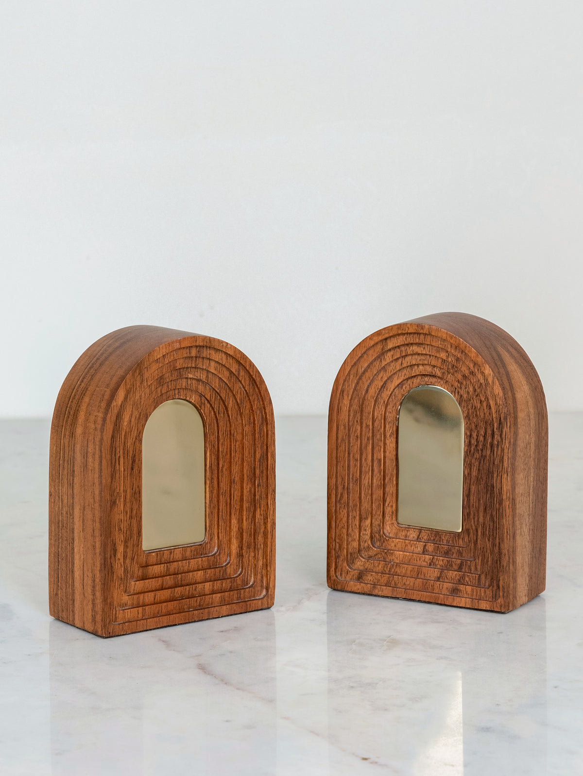 Woodcrest Arc Bookends