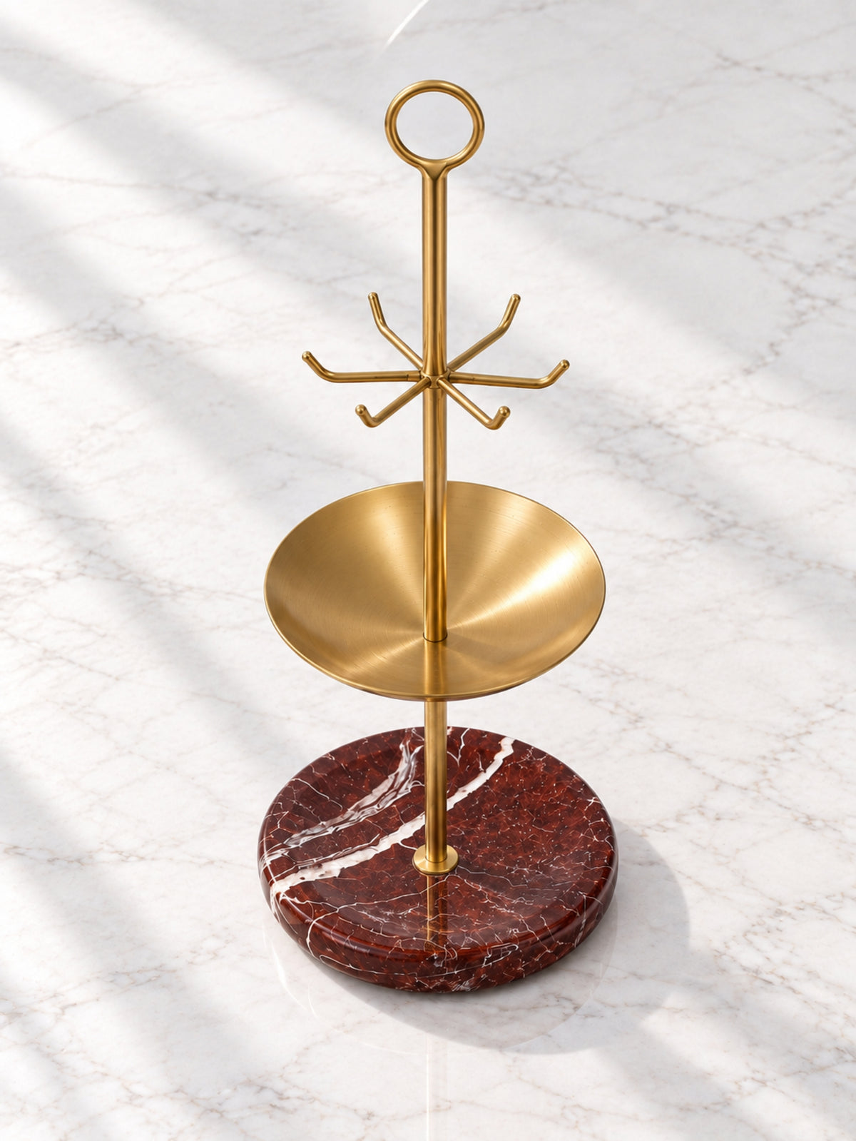 Rosso Levanto Orbit Jewellery Stand - view 3