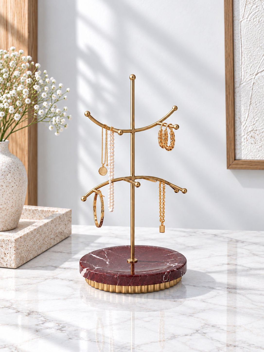 Rosso Levanto Reserve Jewellery Stand - view 1