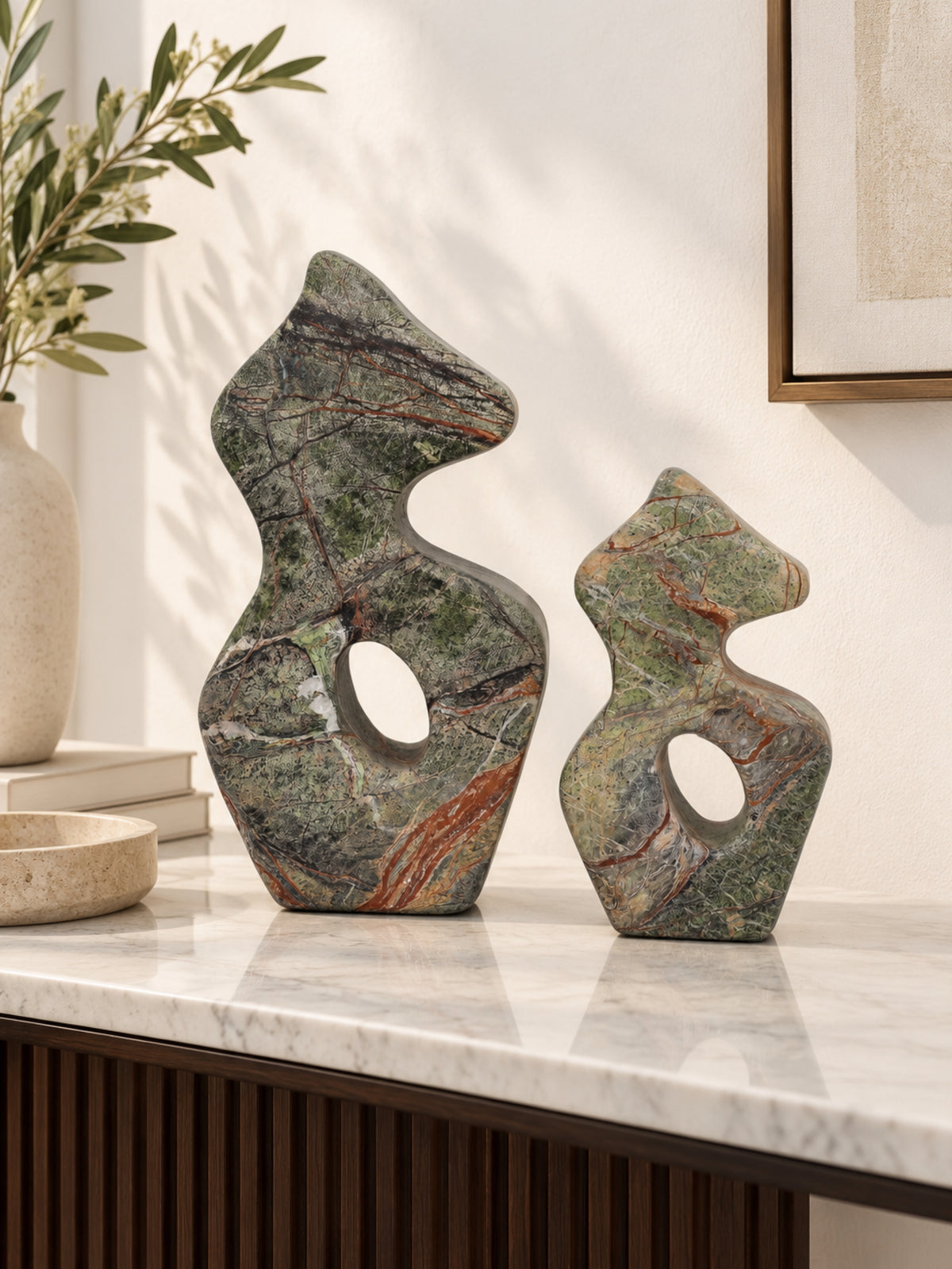 Sylvara Marble Decorative sets of 2