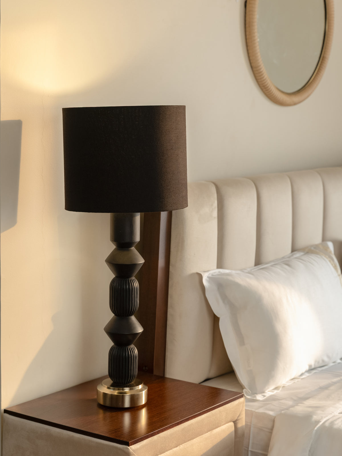 Nordic Mango Wood Luxe Table Lamp