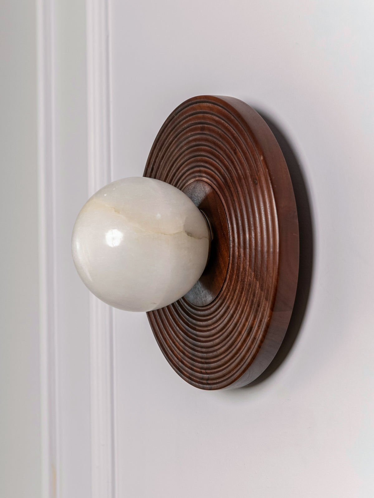 Spanish Alabster Halo  Wall Sconce