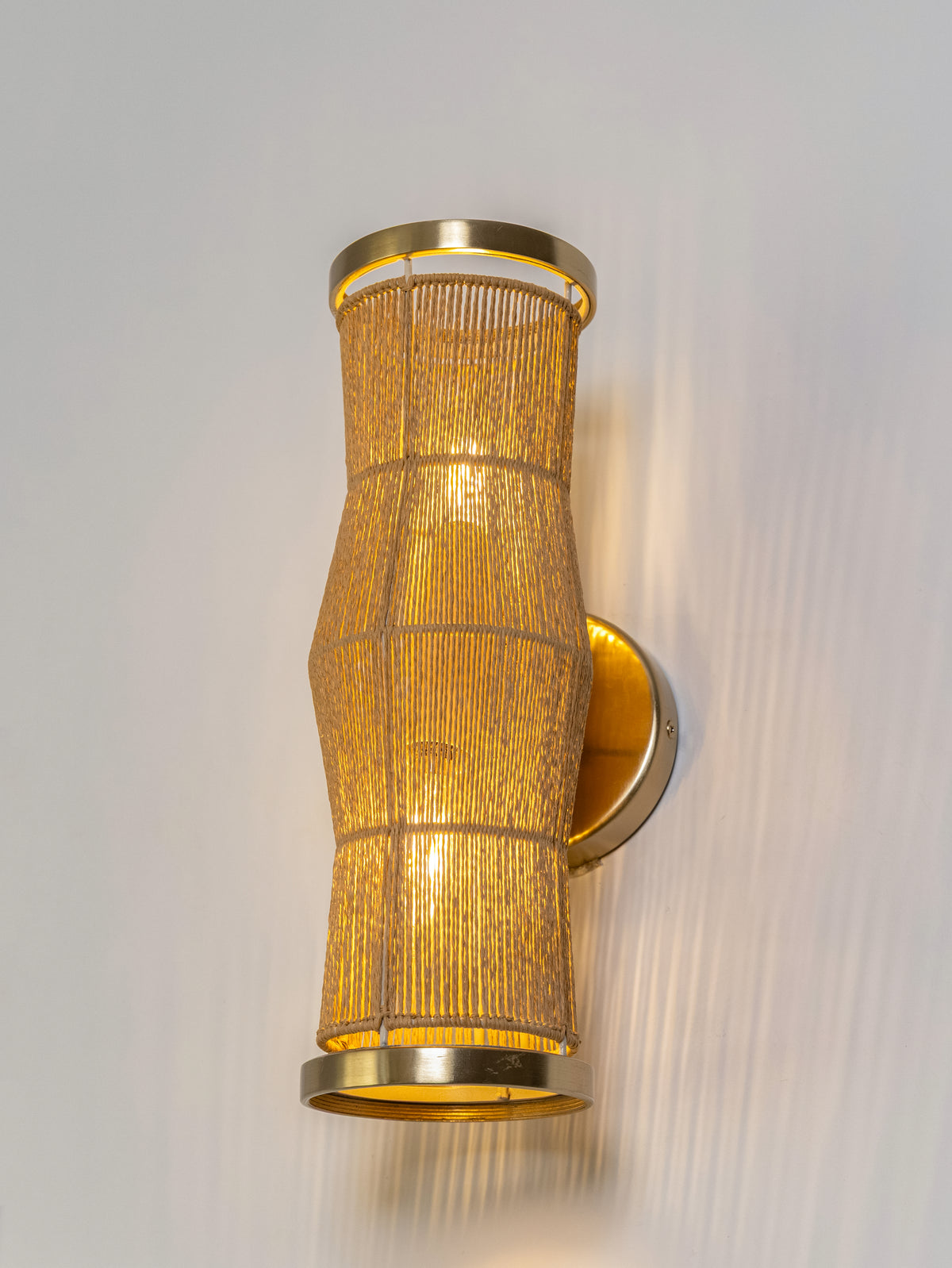 Raffia Halo Wall Sconce