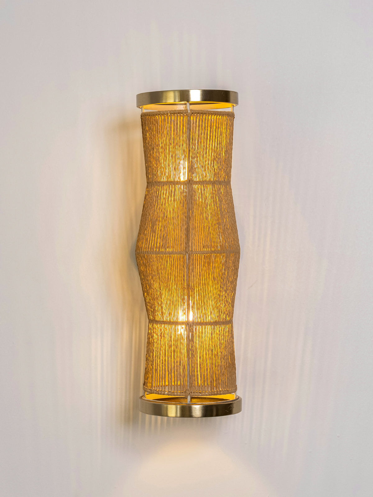 Raffia Halo Wall Sconce