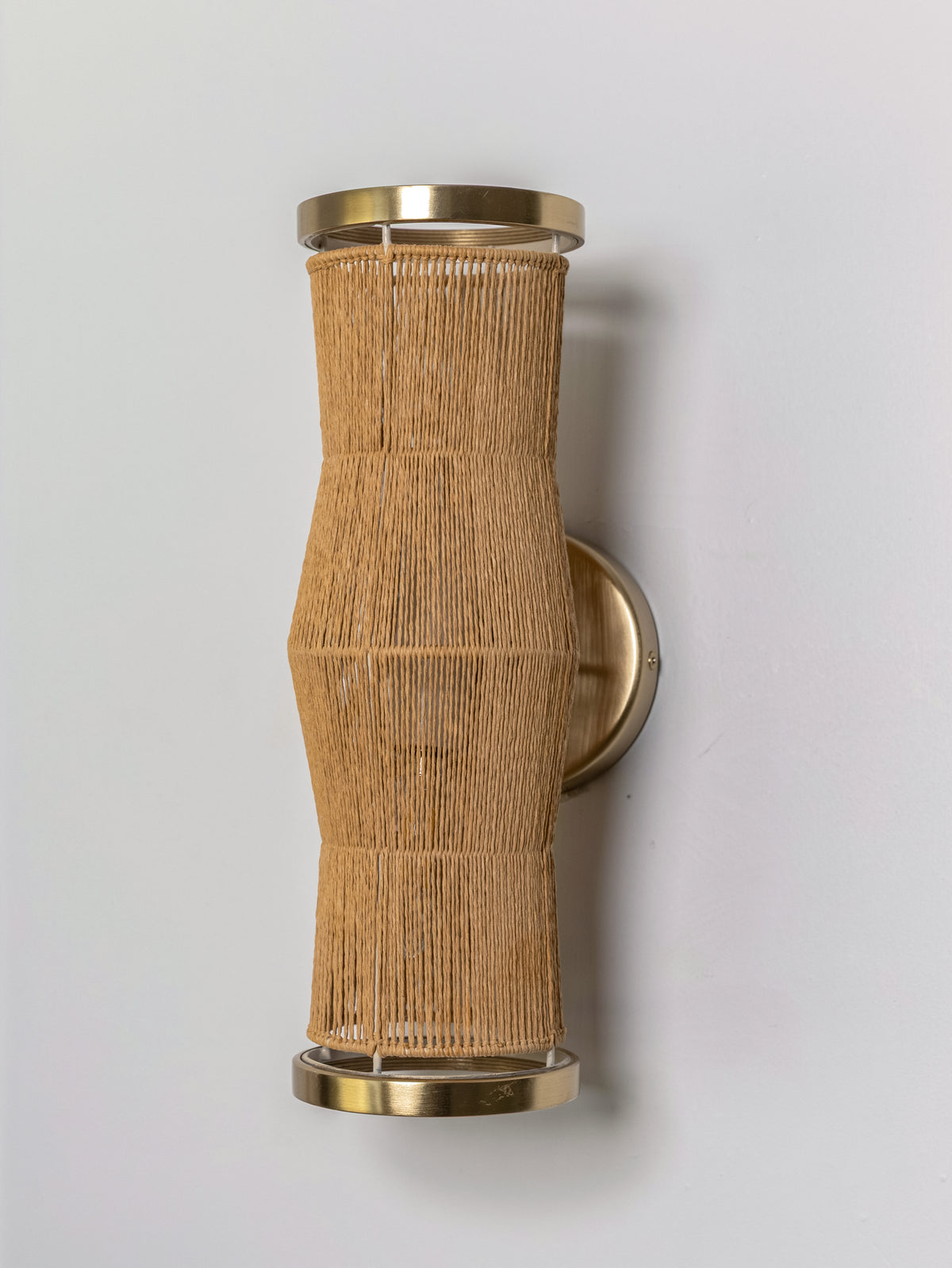 Raffia Halo Wall Sconce