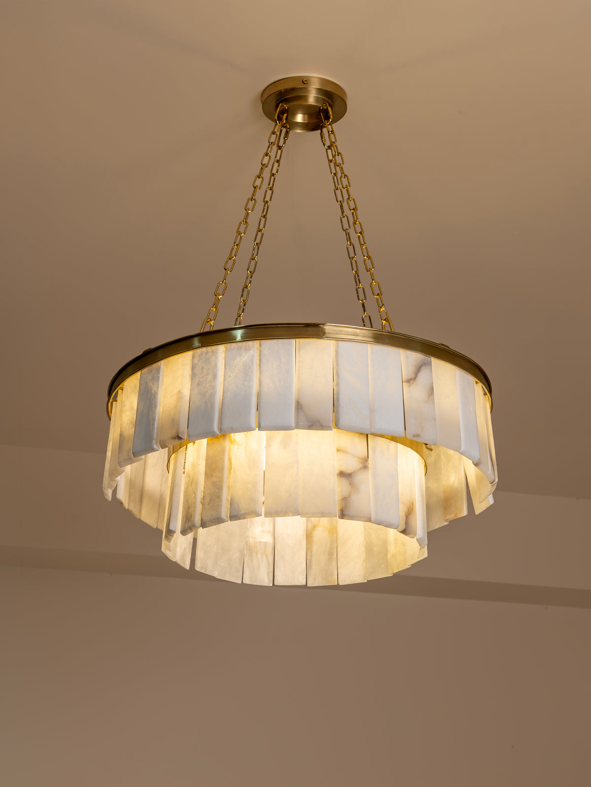 Spanish Alabaster Alouette Chandelier
