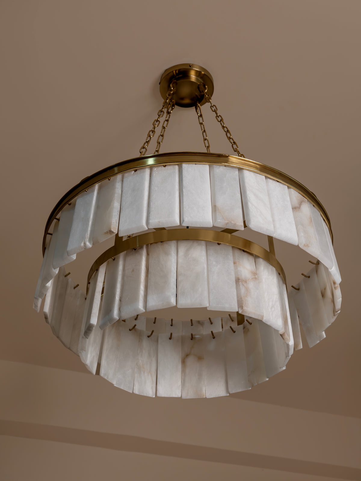 Spanish Alabaster Alouette Chandelier