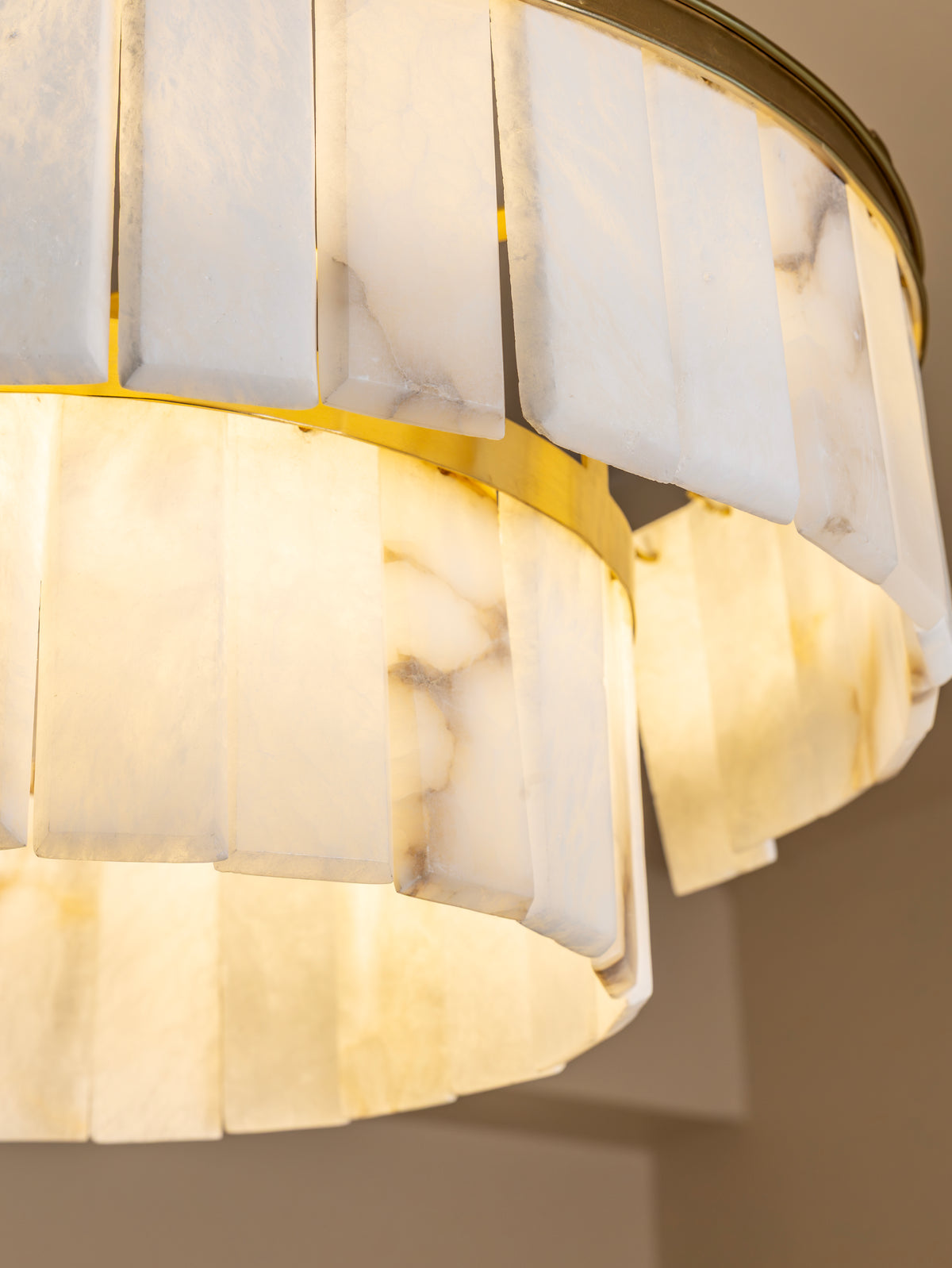 Spanish Alabaster Alouette Chandelier