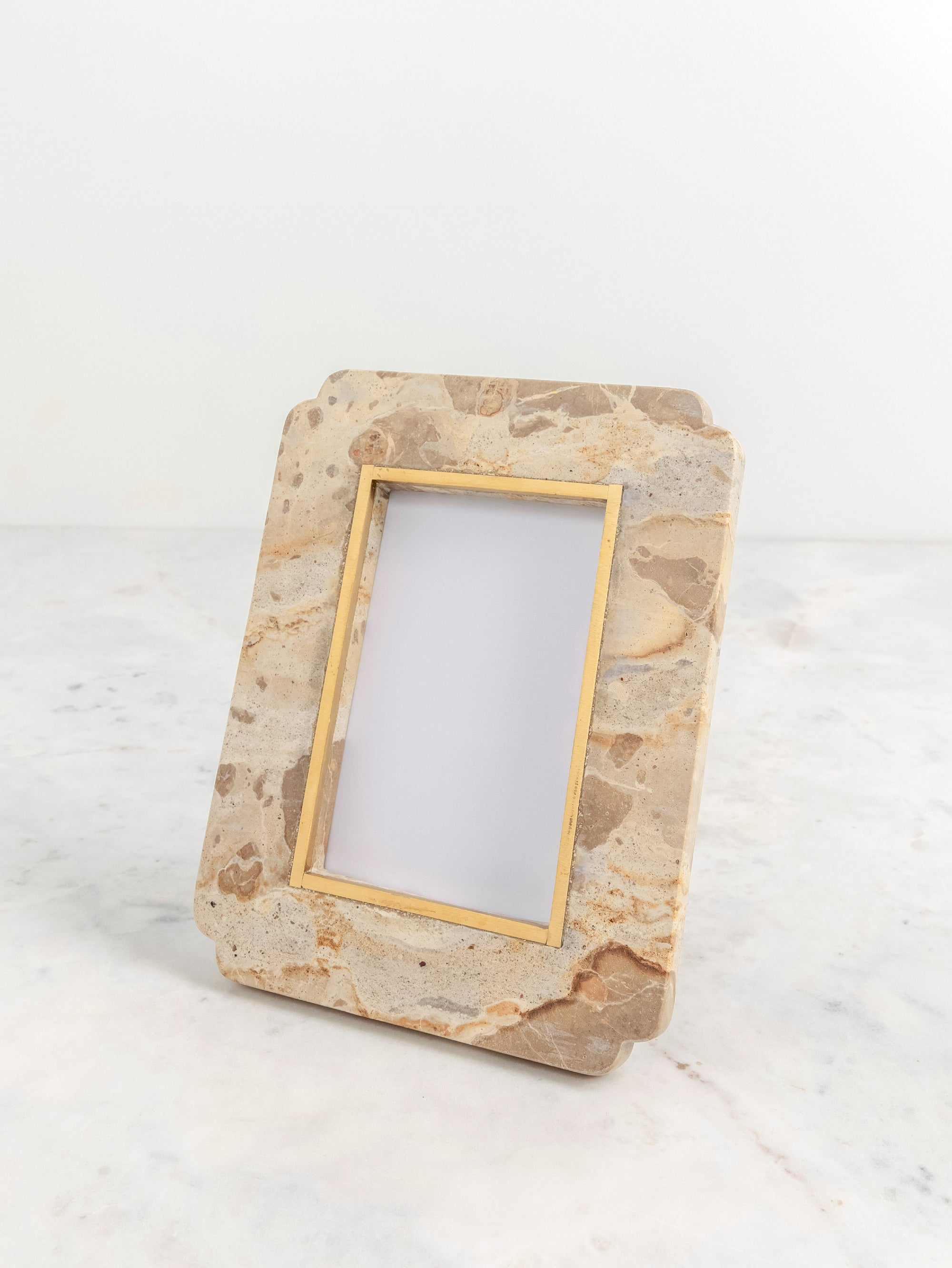 Fossil Beige Luxe Photo Frame - 4x6" - H-SPF-0007C image 2