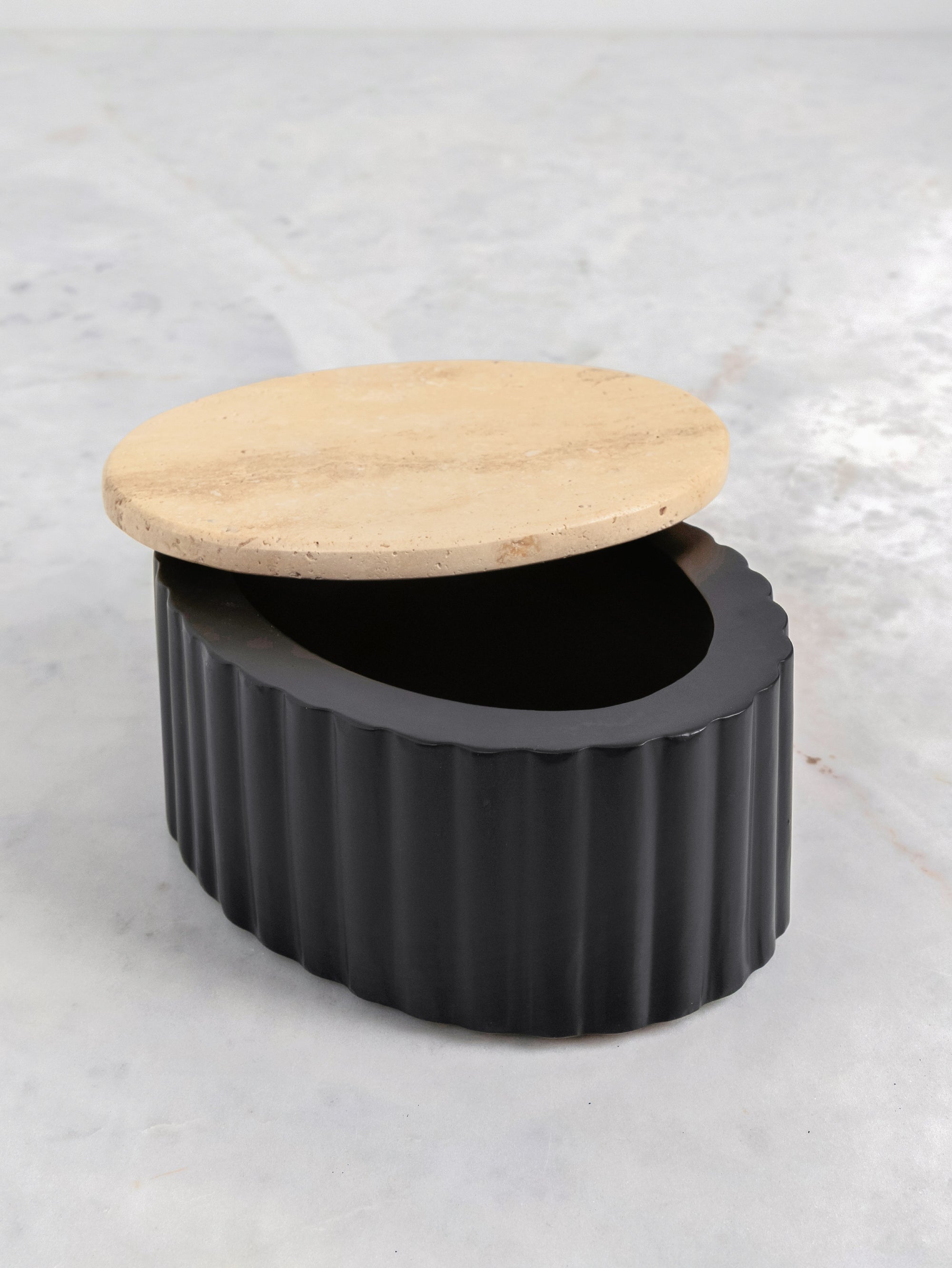 Travertine Halo Box