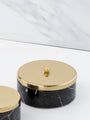 Luxury Black Marquina Marble Vanity Box - 5"