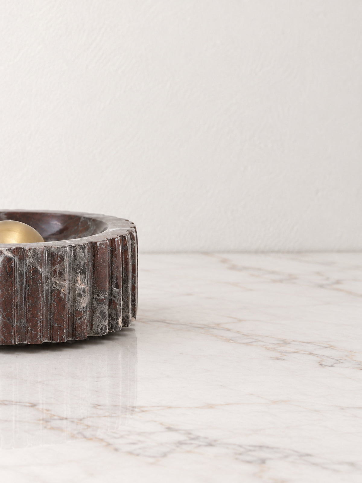 Rosso Levanto Marble Aureo Incense Holder - view 4