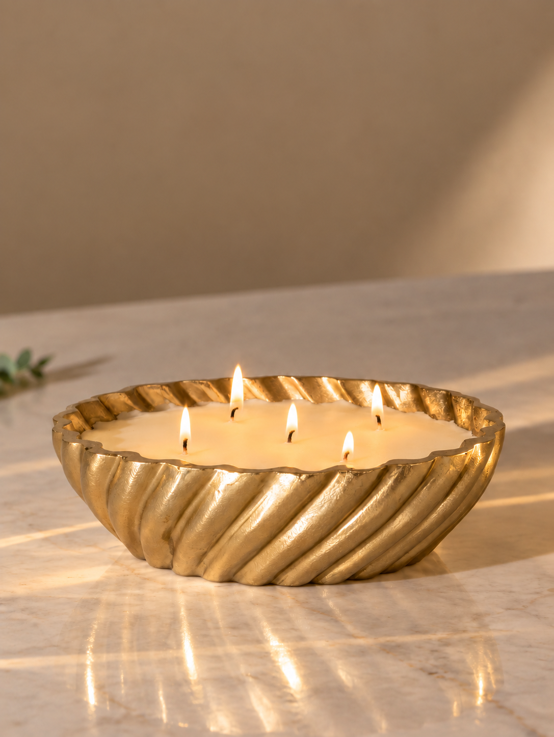 Spiral Twist Scented Candle Vessel