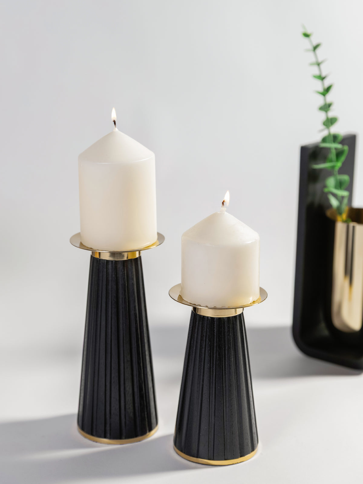 Aurem Candle Holder Set of 2