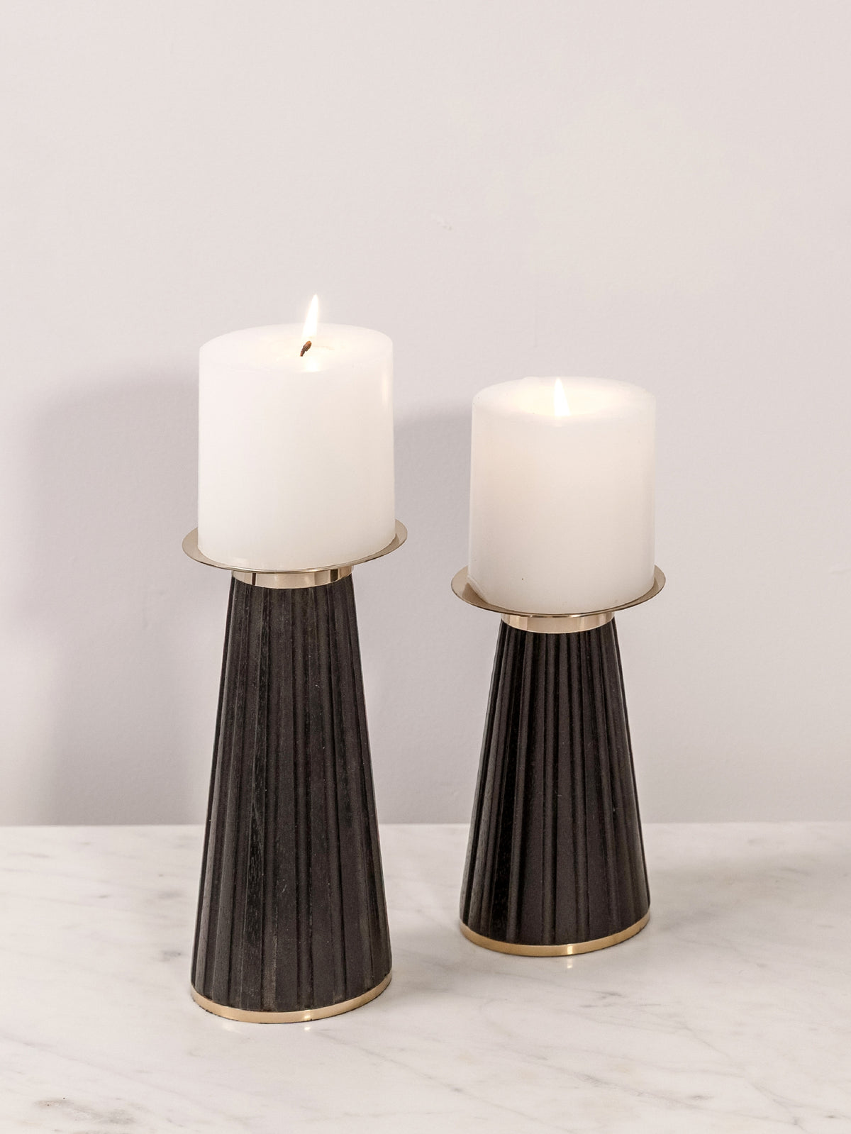 Aurem Candle Holder Set of 2