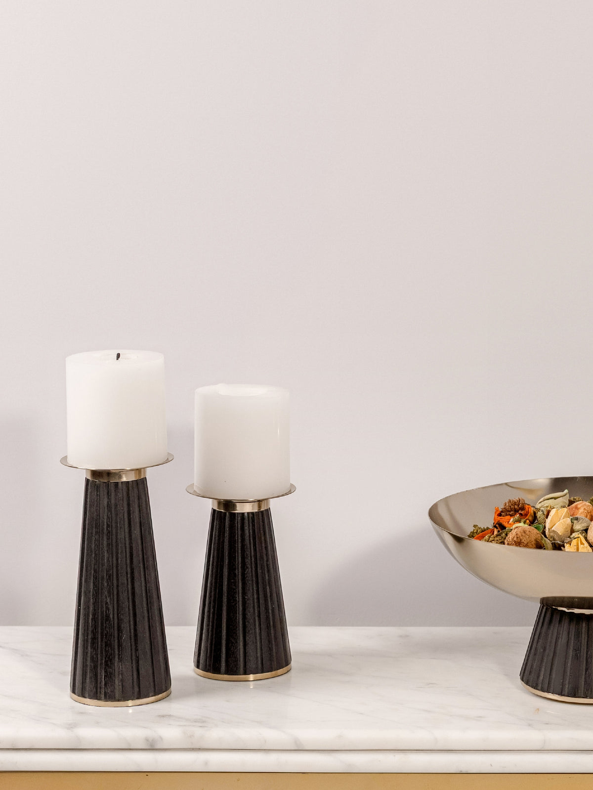 Aurem Candle Holder Set of 2