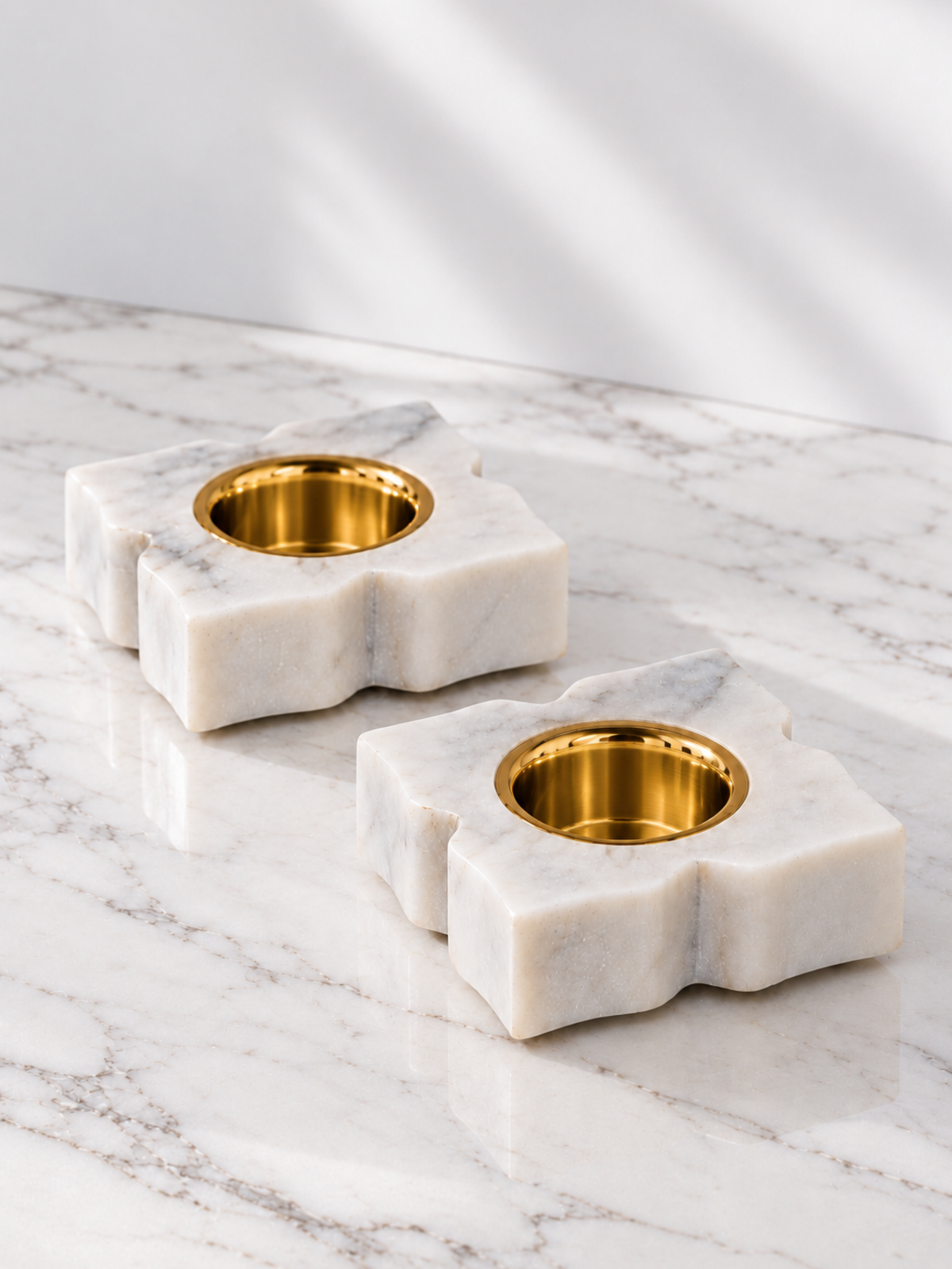 Biance Quadra T-Light Holder set of 2