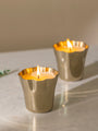 Blooming Petal Metal Votives Set of 2