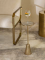 Calvera White Salt Agate Drink Table
