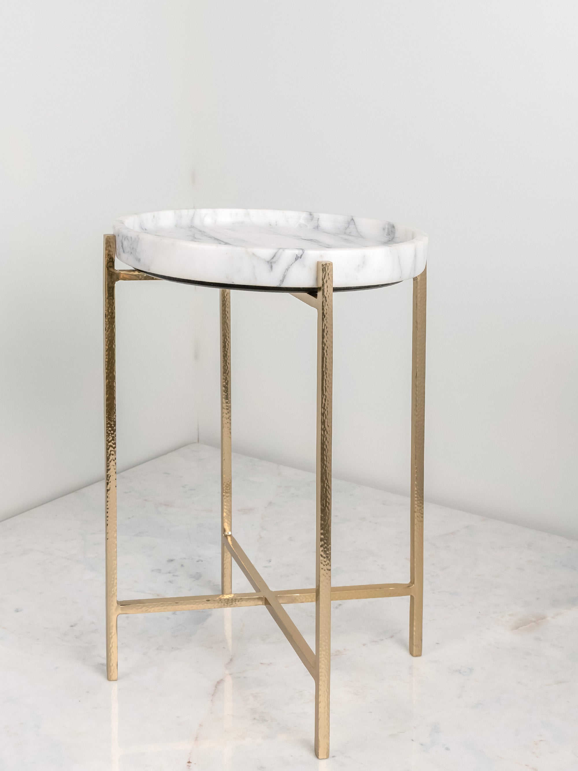 Arabescato Aurex Side Table – 14" x 20" - H-STT-11 image 4