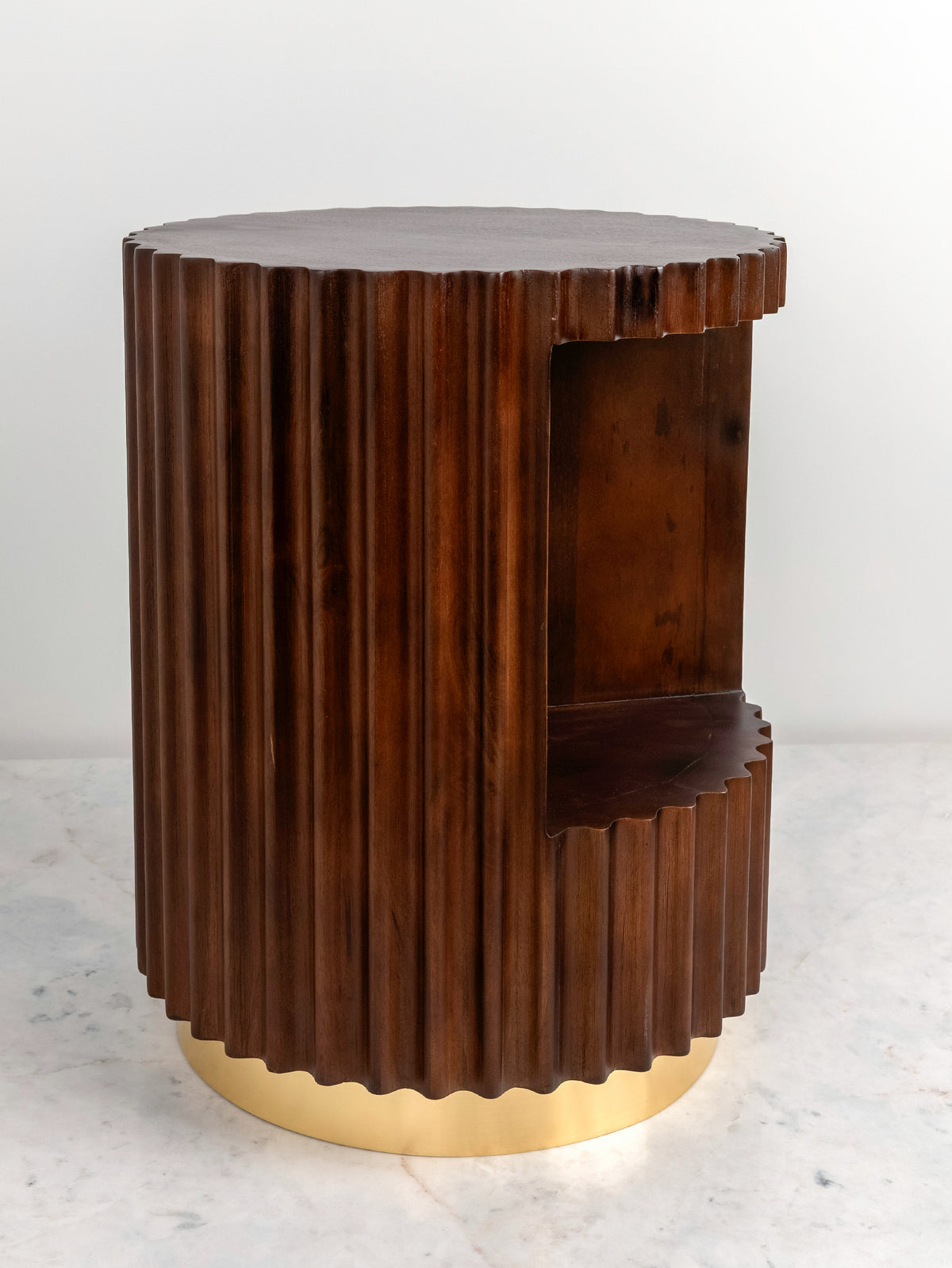 Montero Fluted Side Table – 16" x 20" - H-STT-0026B image 3