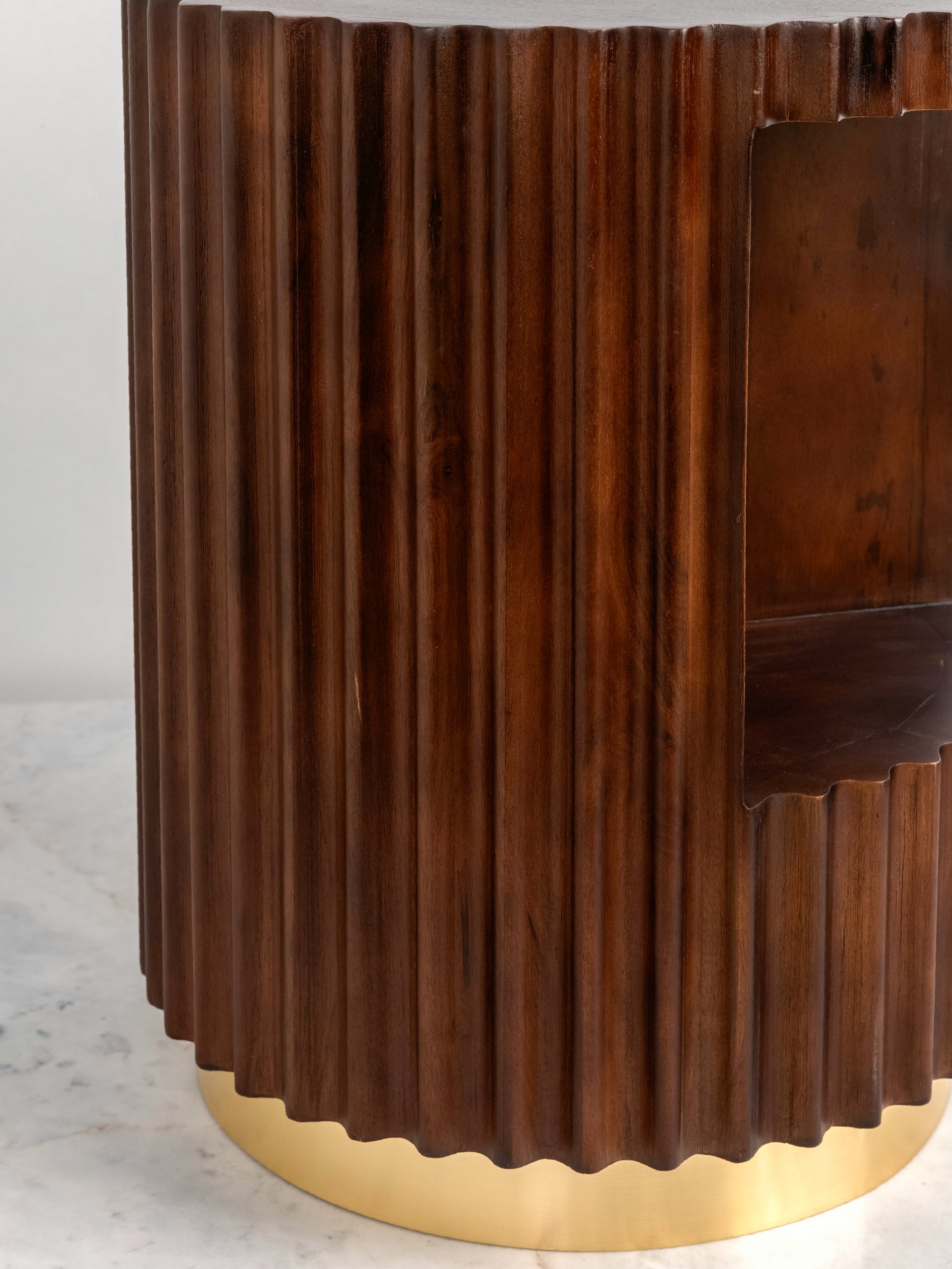 Montero Fluted Side Table – 16" x 20" - H-STT-0026B image 4