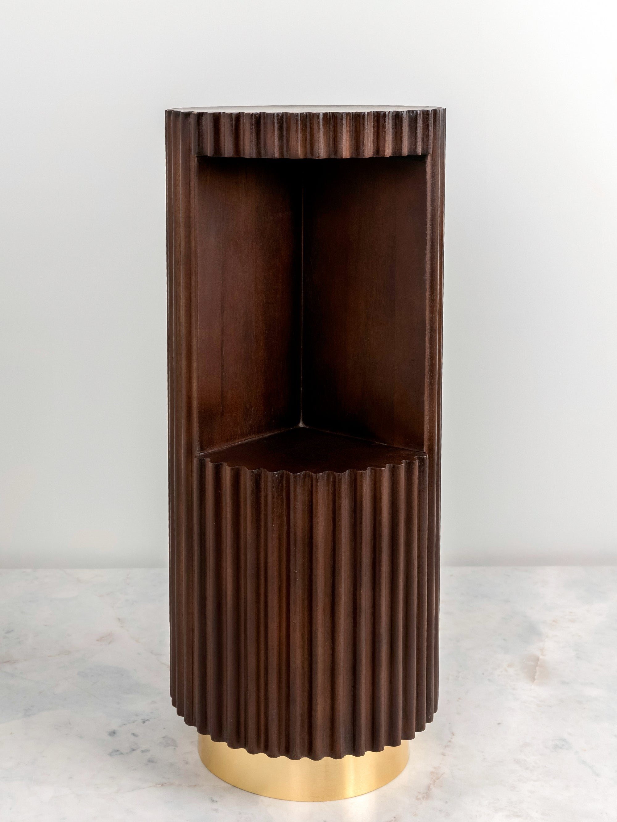 Montero Fluted Drink Table – 10" x 24" - H-STT-0026 image 2