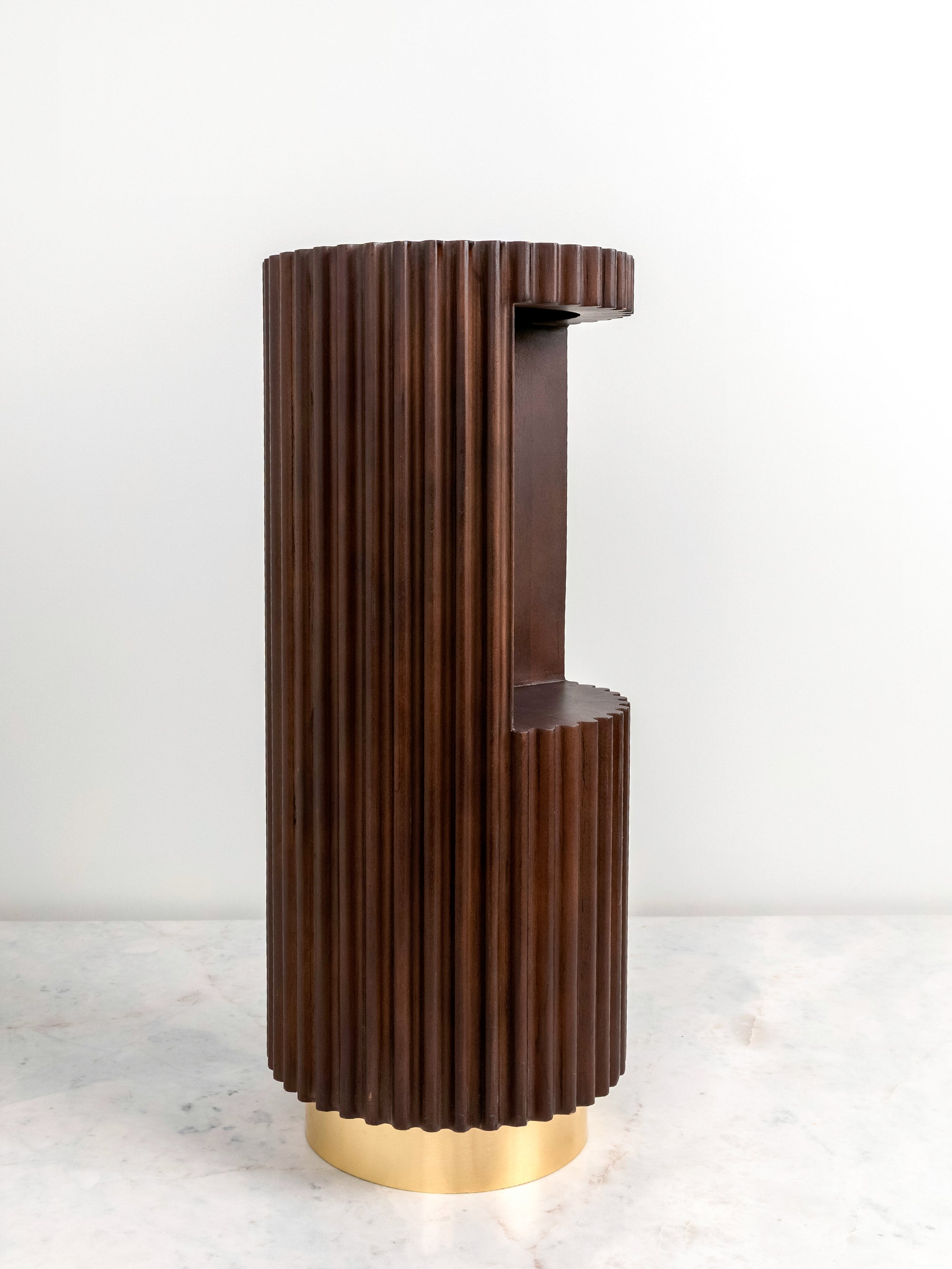 Montero Fluted Drink Table – 10" x 24" - H-STT-0026 image 3