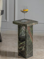 Aurelia Forest Green Marble Pedestal Table