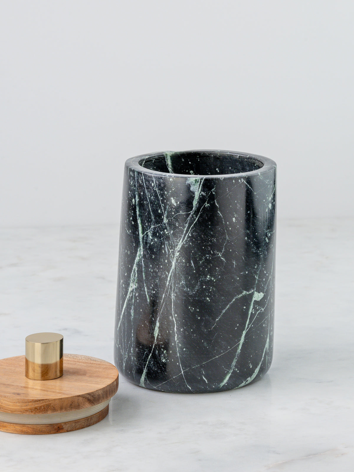 Aurelia Green Marble Storage Jar - H-STW-0070B image 2