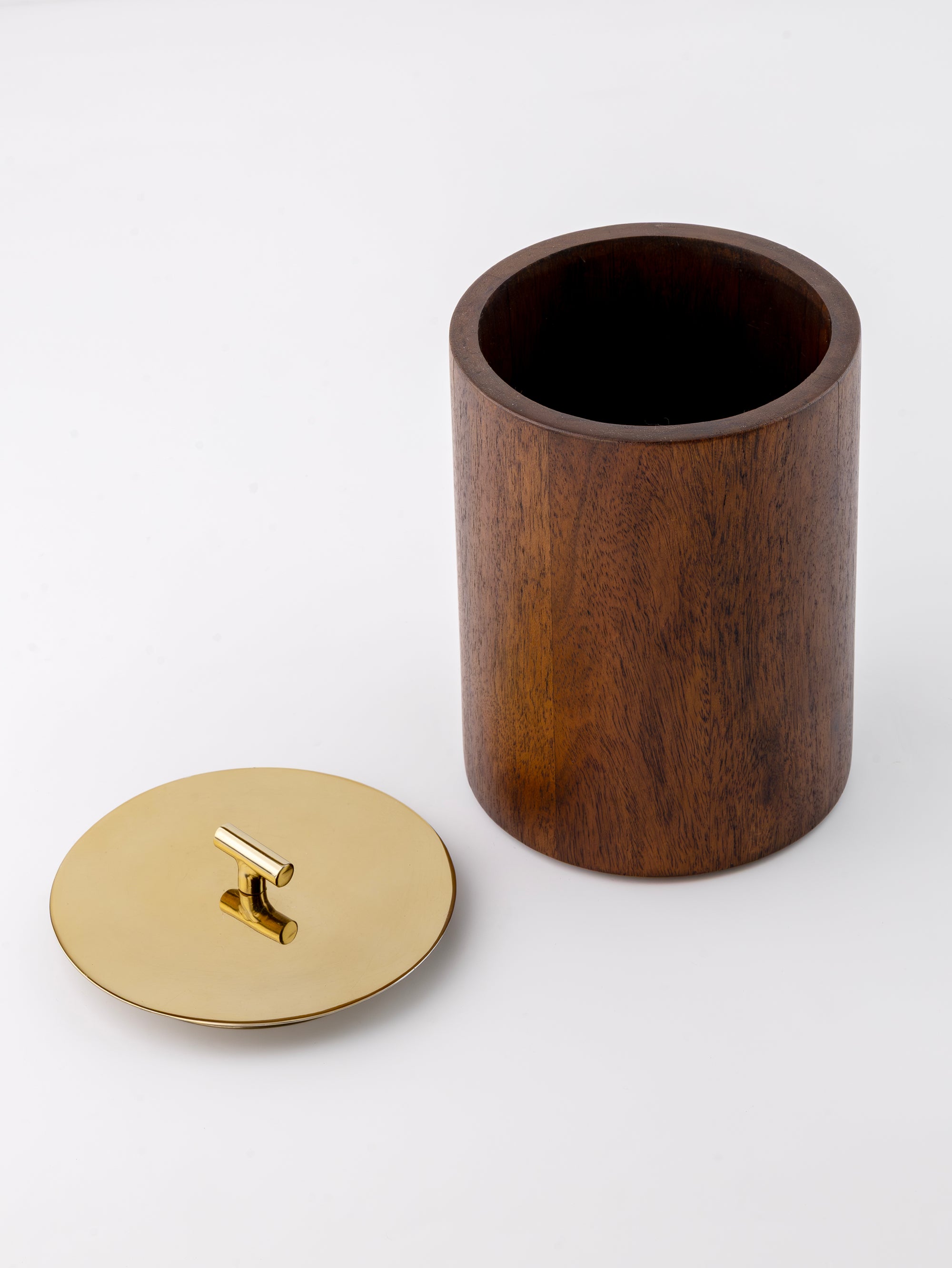 Aurex Wooden Storage Jar