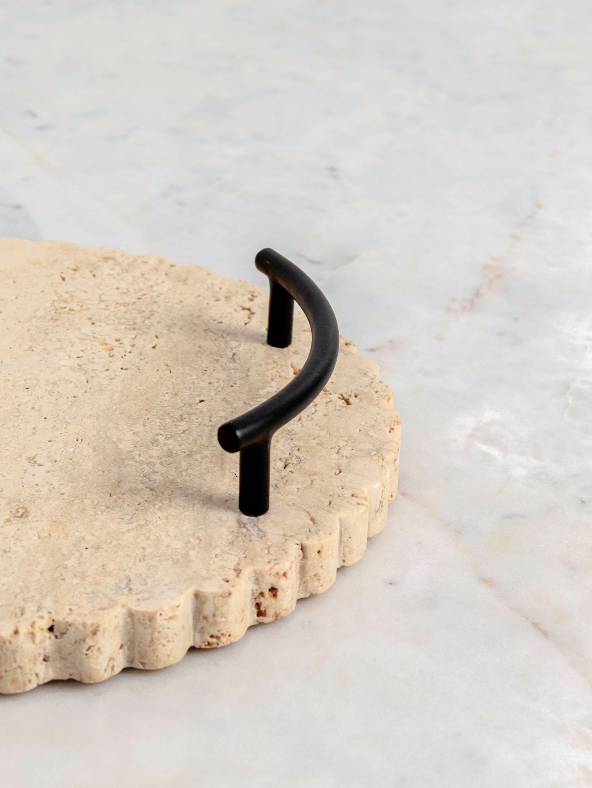 Scallop Edge Travertine Tray - H-STW-0103 image 4