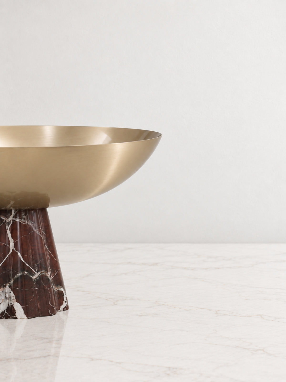 Rosso Levanto Pedestal Bowl - view 4