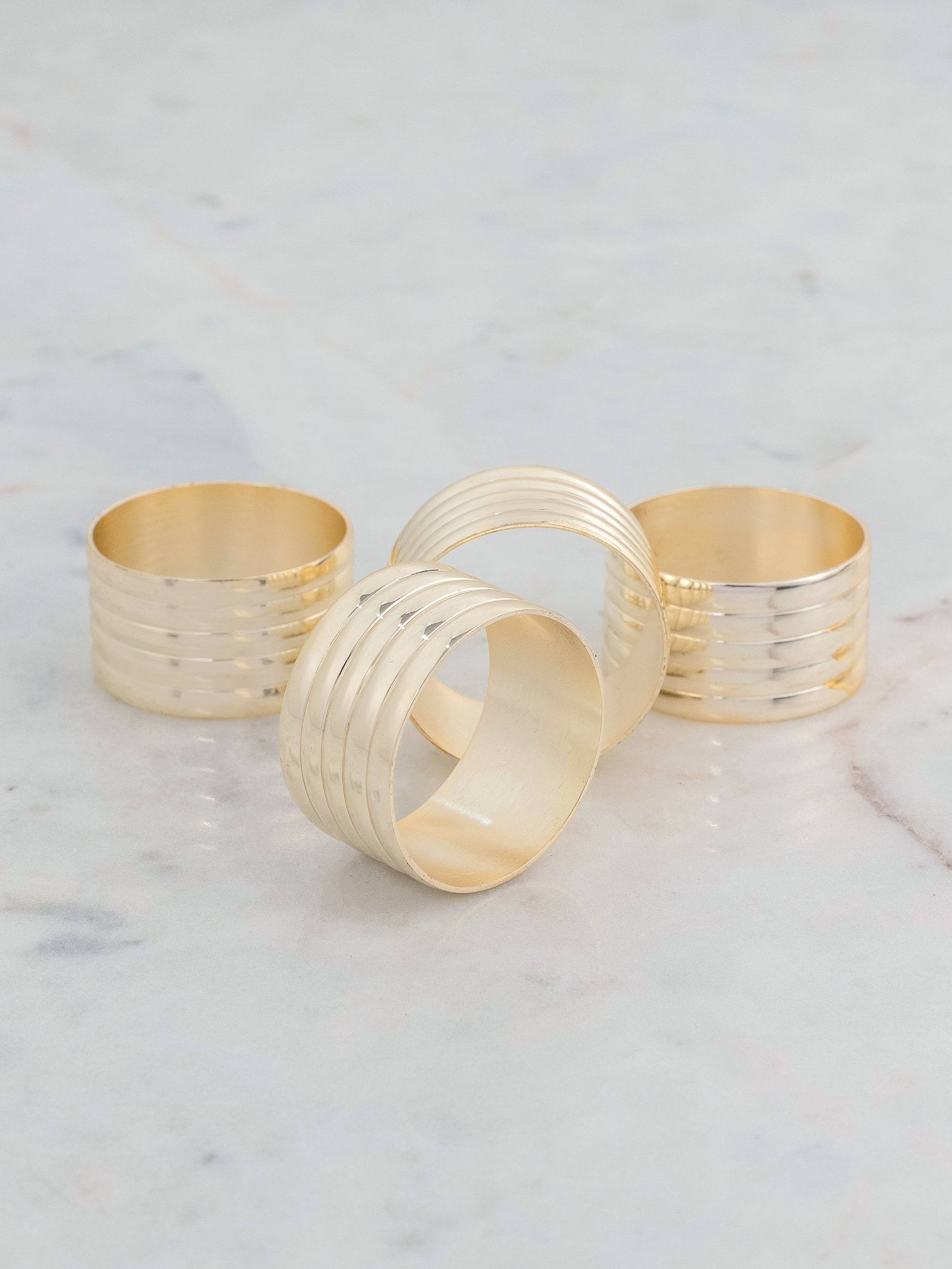 Linea Gold Napkin Rings