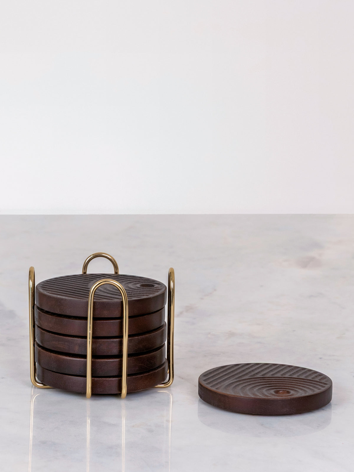 Woodcrest Coaster Set of 6