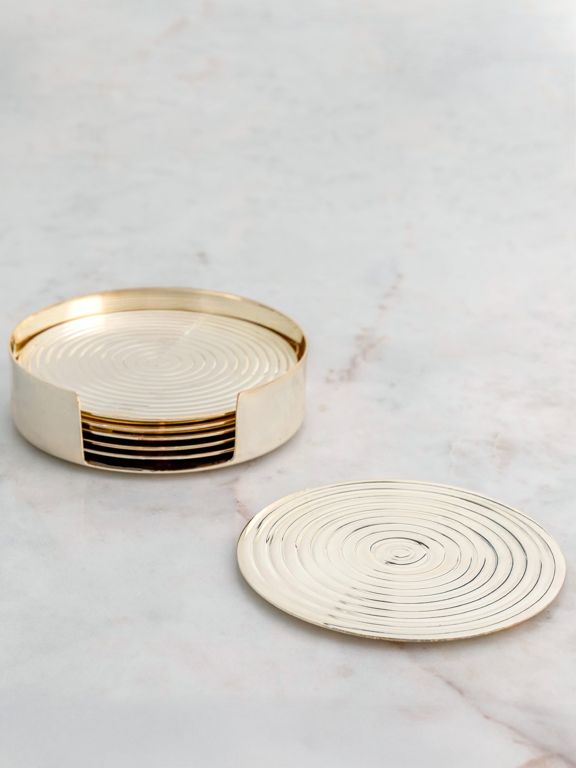 Gilded Halo Coasters set of 6