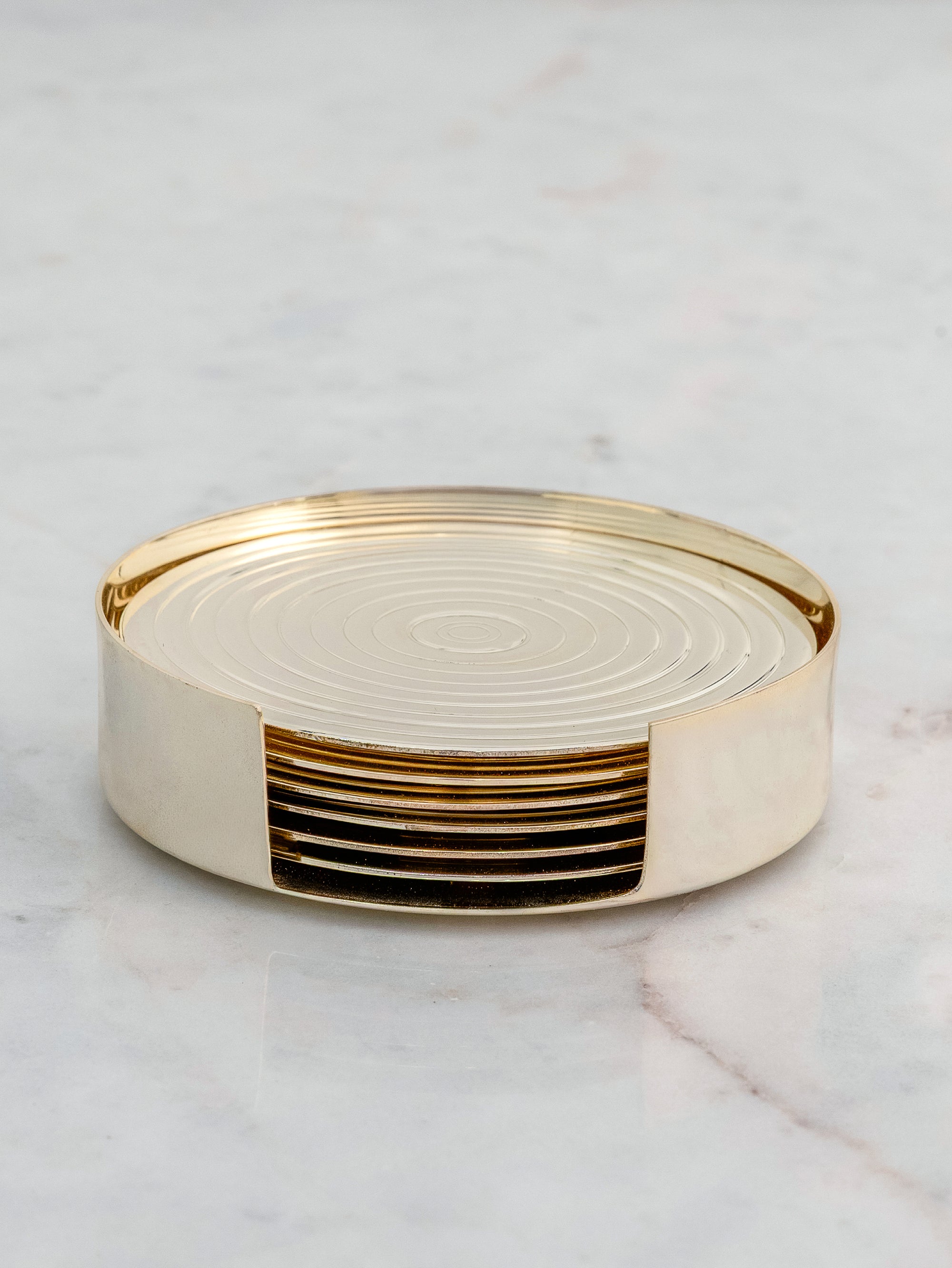 Gilded Halo Coasters set of 6
