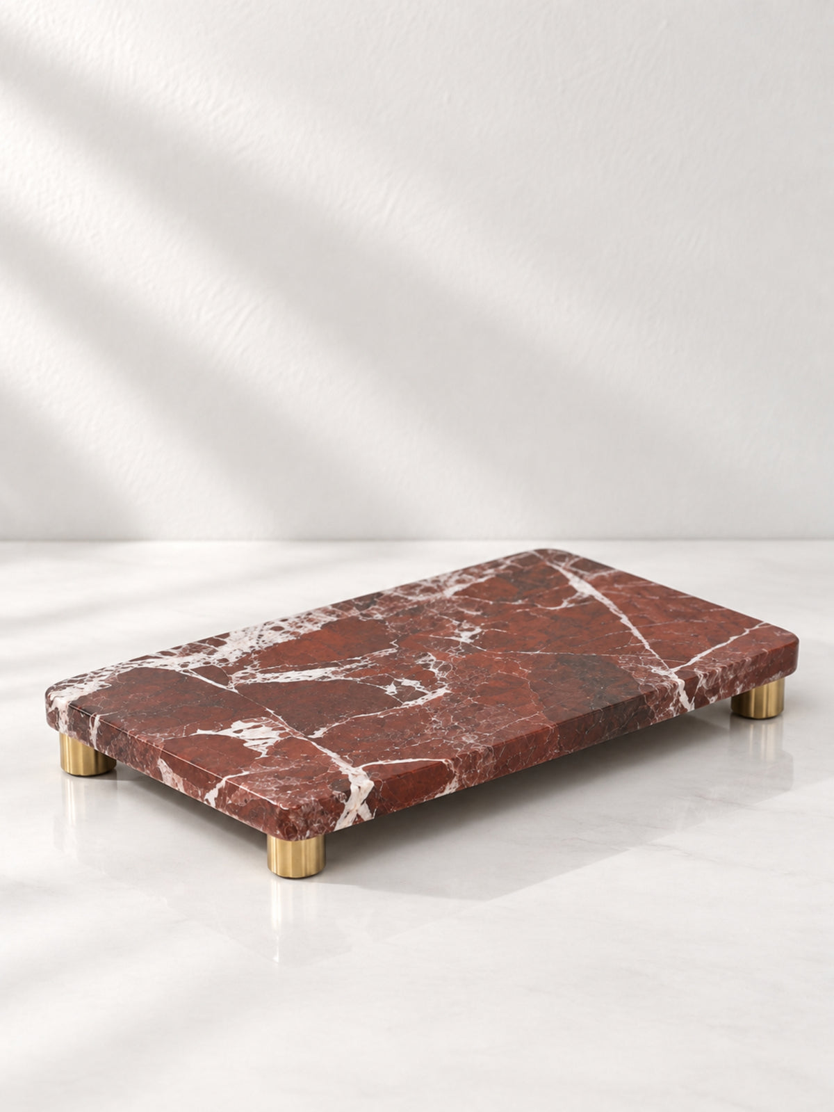Rosso Levanto Marble Étoile Pedestal Board - view 3