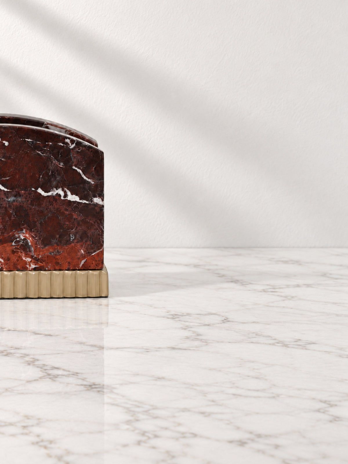 Rosso Levanto Marble Étoile Napkin Holder - view 4