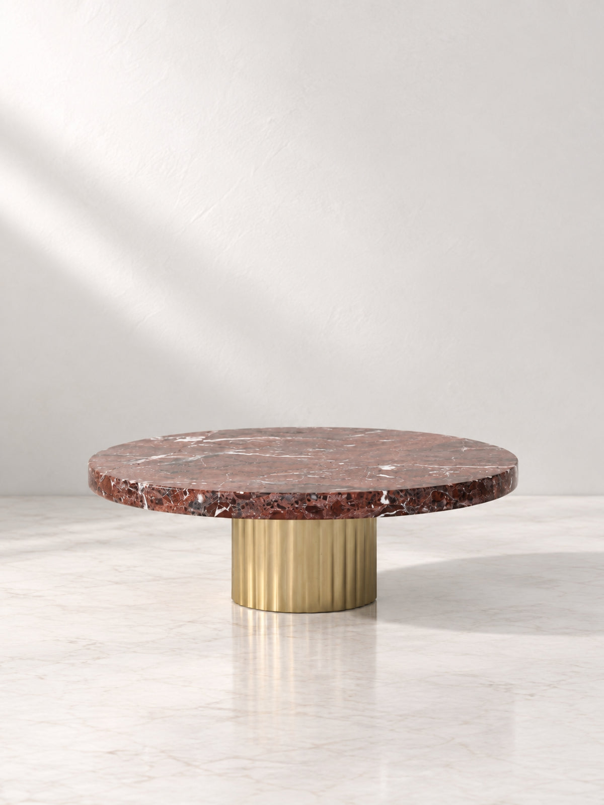 Rosso Levanto Marble Étoile Cake Stand - view 2