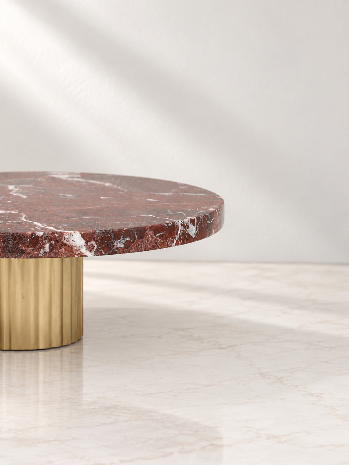 Rosso Levanto Marble Étoile Cake Stand - view 4