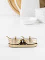 Golden Elegance Condiment Set