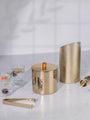 Luxe Gold Ice Bucket & Tong with Gold Finish