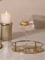 Radiant Gold Beaded Tray- 8 Inch